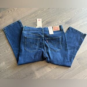 Levi's Women's Dark Blue Sculpt Classic Capri Jeans NWT